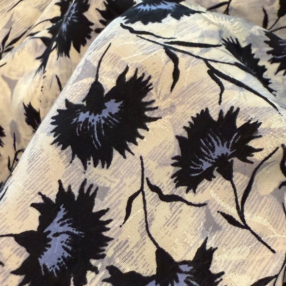 Rebecca Taylor Silk Thistle Fleur Long Sleeve Keyhole Blouse - Picture 7 of 14